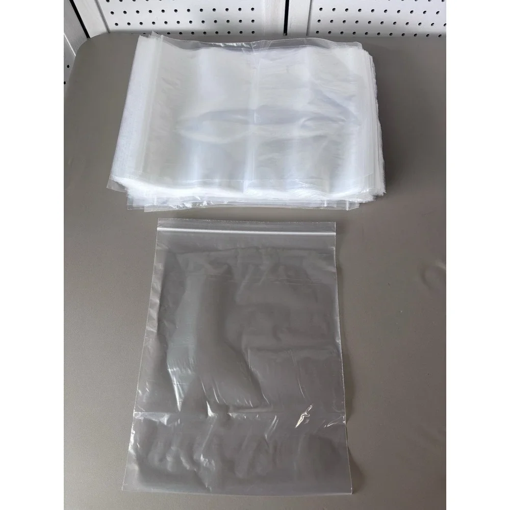 QTY 150 pcs 11x14" Clear Plastic Large Zip Bags Reclosable Poly Lock Seal 2 MIL